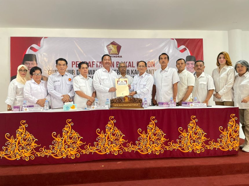 Martinus Jeno Huvang, Kepala Kantor Gerindra Dewan Pimpinan Cabang (DPC) Mahakam Ulu mendaftarkan Bonifasius sebagai Wakil Gubernur Kaltim di DPD Gerindra Kaltim