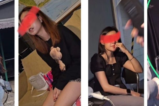 Beberapa remaja yang tertangkap melakukan pesta narkoba