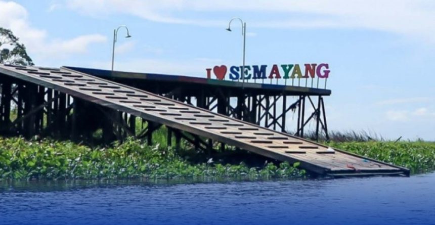 Dermaga Kayu, Desa Semayang Kecamatan Kenohan. (Ist)