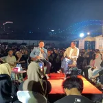 Calon Wali Kota Samarinda, Andi Harun, saat menghadiri acara TPTP Vol II di Dacoffe, Jalan Bung Tomo, Samarinda Seberang, pada Minggu malam (13/10/2024)