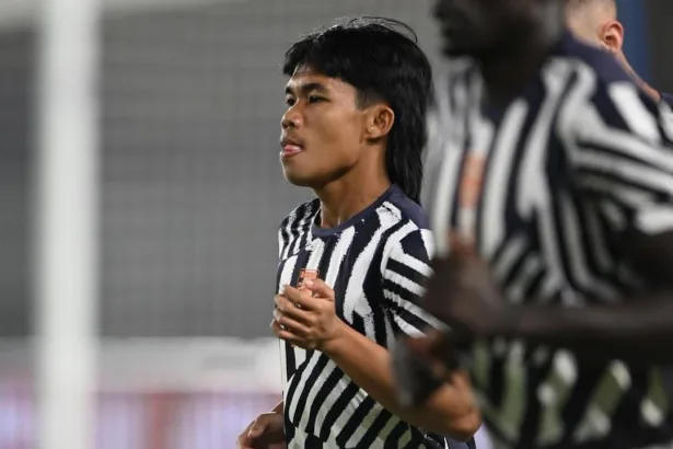Pemain muda Borneo FC Samarinda, Dwiky Aris.