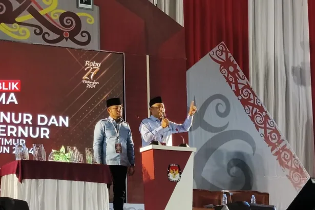 Pasangan calon Gubernur dan Wakil Gubernur Kaltim, Rudy Mas'ud dan Seno Aji