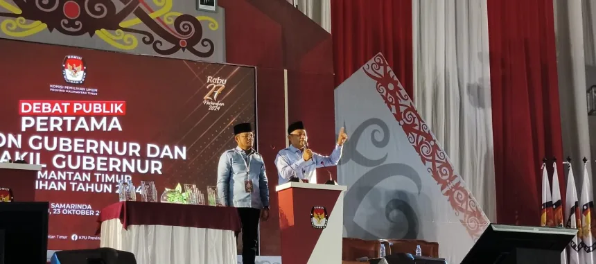 Pasangan calon Gubernur dan Wakil Gubernur Kaltim, Rudy Mas'ud dan Seno Aji