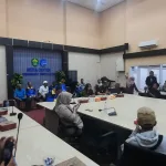 Kegiatan konferensi pers terkait raihan prestasi kontingen Kaltim di ajang Peparnas 2024 Solo, di Diskominfo Kaltim, Kota Samarinda, pada Jumat (25/10/2024).