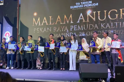 Dinas Pemuda dan Olahraga (Dispora) Kalimantan Timur (Kaltim) menggelar malam anugerah, Pekan Raya pemuda Kaltim, pada Senin (28/10/2024) malam.