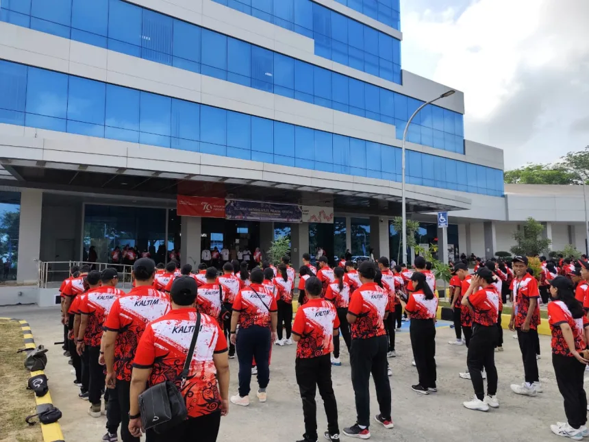 Pembukaan Training Camp Pra Popnas 2024 di halam Kadrie Oening Tower, Samarinda