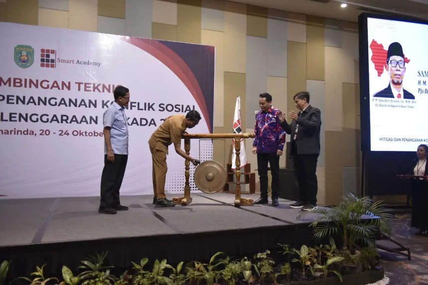 Suasana bimbingan teknis bagi para penyelenggara Pilkada Kutim 2024 (Foto: Istimewa)