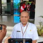 Kepala Bidang (Kabid) Pembudayaan Olahraga Dinas Pemuda dan Olahraga (Dispora) Kalimantan Timur (Kaltim), AA Bagus Sugiarta diwawancarai setelah pembukaan Training Camp (TC) di halaman parkir Kadrie Oening Tower, Kota Samarinda, pada Rabu (30/10/2024).