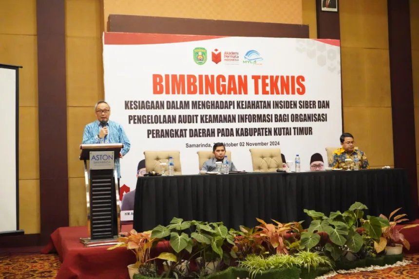 Suasana Bimtek bertajuk “Kesiagaan dalam Menghadapi Kejahatan Insiden Siber dan Pengelolaan Audit Keamanan Informasi bagi Perangkat Daerah".