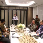 Suasana acara lepas sambut Pimpinan Cabang Bankaltimtara Ujoh Bilang