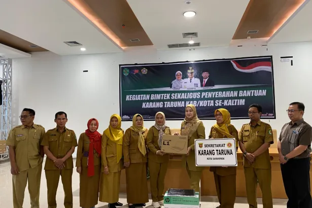 Penyerahan bantuan Karang Taruna