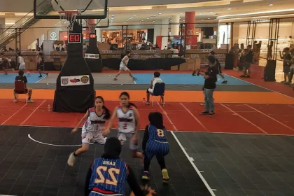 Kejuaraan Bola Basket 3 on 3 Piala Gubernur Kaltim 2024.