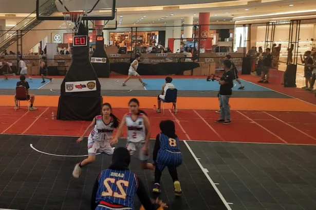 Kejuaraan Bola Basket 3 on 3 Piala Gubernur Kaltim 2024.