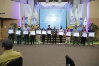 Acara puncak Gebyar Pajak Daerah 2024 di Bankaltimtara, Jalan Awang Long, Senin (16/12/2024).