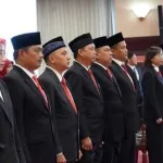 Pelantikan dan pengambilan sumpah jabatan 35 ASN di ruang serbaguna Ruhui Rahayu Kantor Gubernur Kaltim
