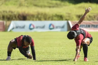 Persiapan Borneo FC Samarinda menjelang pertandingan melawan Persebaya Surabaya.(IST)