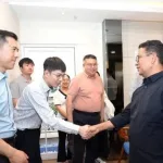 Pj Gubernur Kaltim, Akmal Malik saat melakukan pertemuan di Balikpapan. (IST)