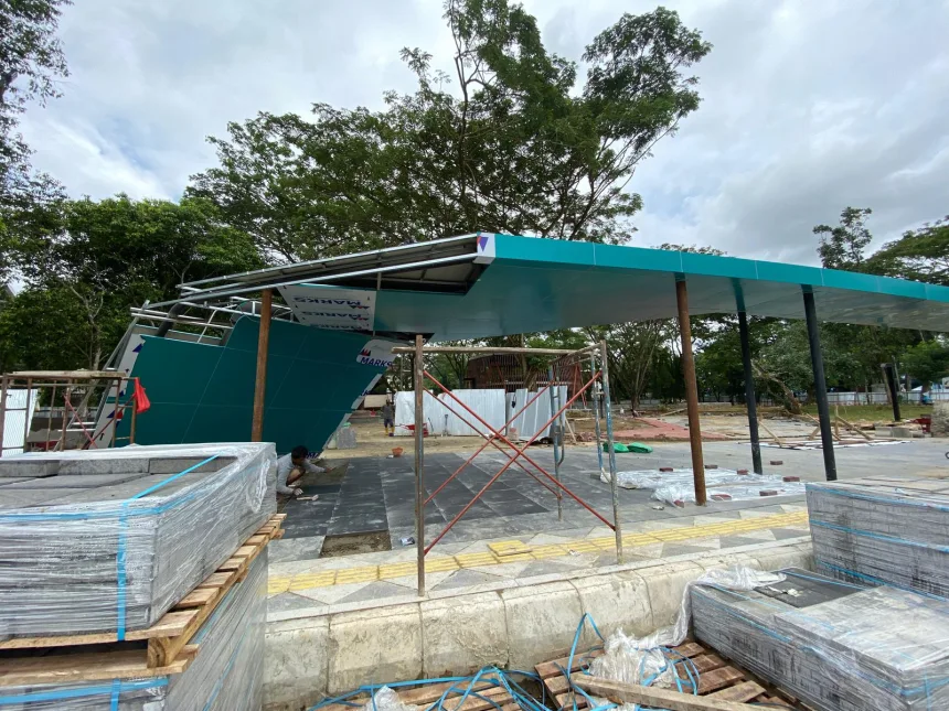 Revitalisasi Taman Cerdas di Jalan. S. Parman, Samarinda.