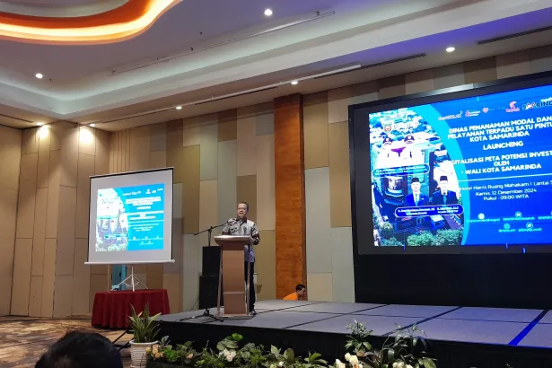 Peluncuran Aplikasi Peta Potensi Investasi oleh DPMPTSP Kota Samarinda.