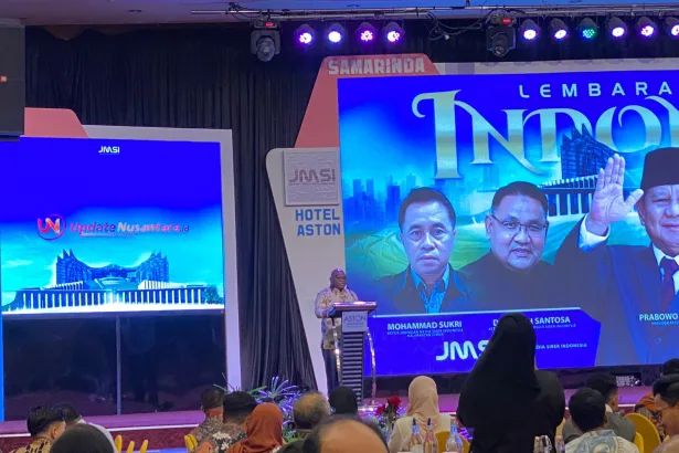 Menteri Hak Asasi Manusia (HAM), Natalius Pigai, ketika menyampaikan sambutan. (Foto: Sekala)