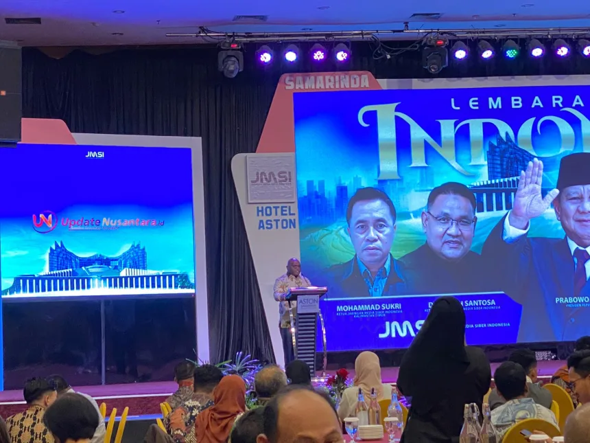 Menteri Hak Asasi Manusia (HAM), Natalius Pigai, ketika menyampaikan sambutan. (Foto: Sekala)