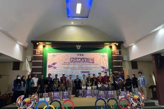 Penutupan Pekan Olahraga Mahasiswa (POM) VI 2024 Se-Kalimantan Timur di Auditorium Kampus 1 UINSI Samarinda pada tanggal 18 Desember 2024.