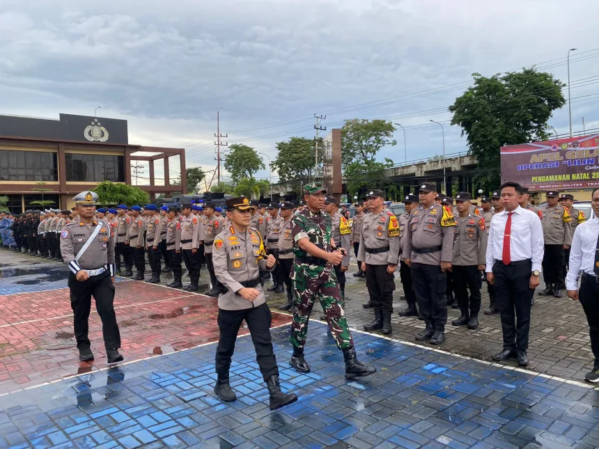 Apel Gelar Pasukan Operasi “Lilin Mahakam 2024” Jumat (20/12/2024).