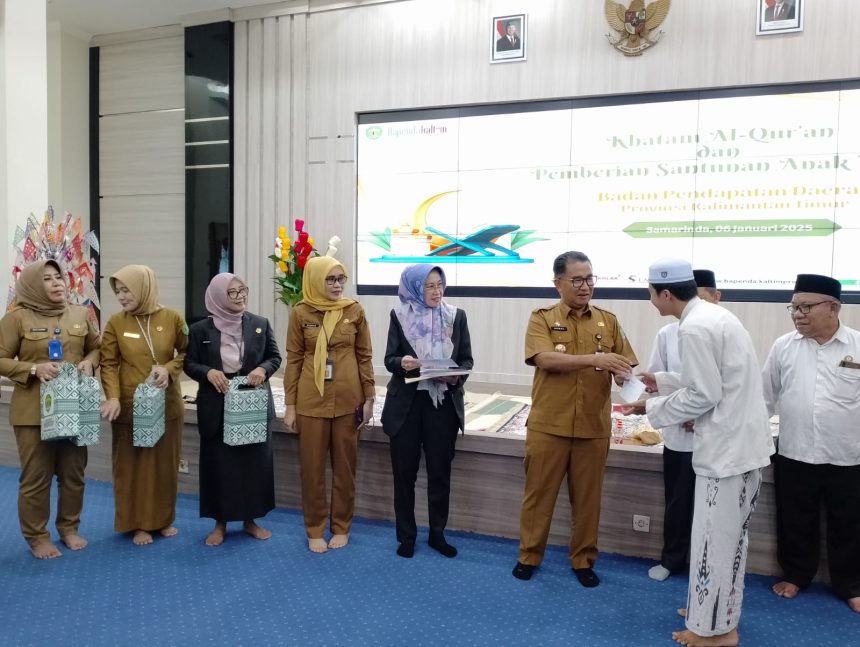 Pemprov Kaltim Bersama Bapenda Kaltim Gelar syukuran Atas Hasil Pendapatan Daerah, Senin (6/1/2024).
