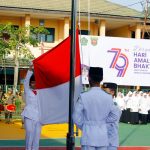 Peringatan HAB ke-79 Kemenag yang digelar di MTsN Samarinda, Jalan. Harmonika, pada Jumat (3/1/2025)