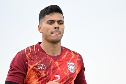 Pemain Borneo FC Samarinda, saat sesi latihan bersama tim.(Ist)