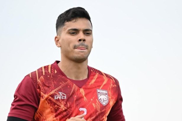 Pemain Borneo FC Samarinda, saat sesi latihan bersama tim.(Ist)