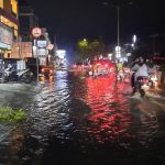 Banjir yang sudah menyurut di Jalan Ahmad Yani.