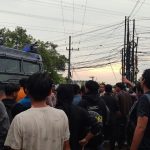 Aliansi Mahasiswa Kaltim, melakukan unjuk rasa di depan kantor DPRD Kaltim (17/02/2025).