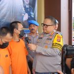 Polresta Samarinda Saat Menggelar Konfrensi Pres Terkait Pencurian AC Outdoor.