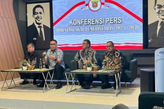 Pemkot Samarinda Gelar Konfrensi Pers, Orientasi Awal Pemerintahan 2025 - 2030, pada Minggu (16/2/2025).
