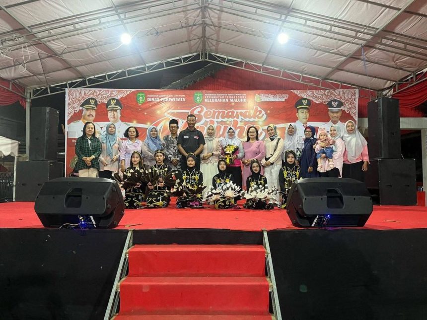 Kegiatan Kelurahan Maluhu di Kecamatan Tenggarong merayakan Hari Ulang Tahun (HUT) ke-55.