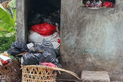 Ilustrasi tempat pembuangan sampah.