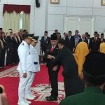 Gubernur Kalimantan Timur, Rudy Mas'ud, Melantik pasangan Bupati dan Wabup Kutai Kartanegara, Aulia-Rendi.