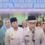Gubernur Kaltim, Rudy Mas'ud dan Wakil Gubernur Kaltim, Seno Aji, saat diwawancarai.