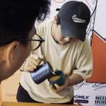 Barista Peserta Jakartaloc Fun Battle Vol.1 dalam Battle Latte Art.