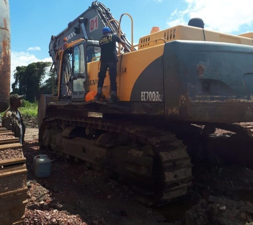 Ilustrasi alat berat di salah satu lokasi galian tambang di Kaltim.